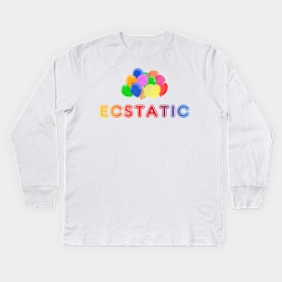 Ecstatic Colourful Ballons Kids Long Sleeve T-Shirt